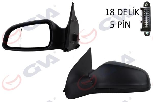 Opel Astra H Ayna  Komple  Sol Kör Noktalı