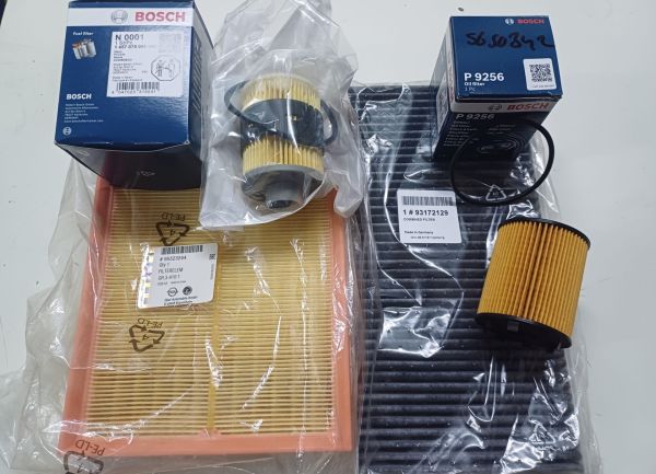 Opel Corsa C Filtre Bakım Seti 1.3 Tırnaklı Yağ Filtreli Orjinal