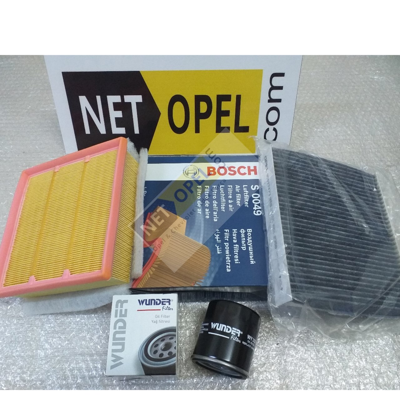 Opel Corsa E Filtre Bakım Seti 1.0 Motor BOSCH - WUNDER