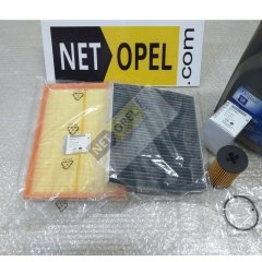 Opel Corsa E Filtre Bakım Seti 5/30 Motor Yağlı 1.2 - 1.4 Motorlar Düz - Easytronic Vitesler
