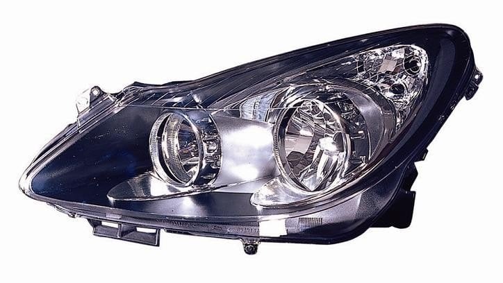 Opel Corsa D Far Lambası Sol ( Siyah - Füme ) 2007-2011 VALEO Marka Orjinal..