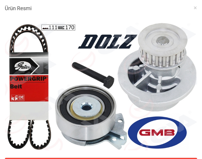 Opel Corsa B Devirdaimli Eksantrik Triger Seti 1.4 8 Valf