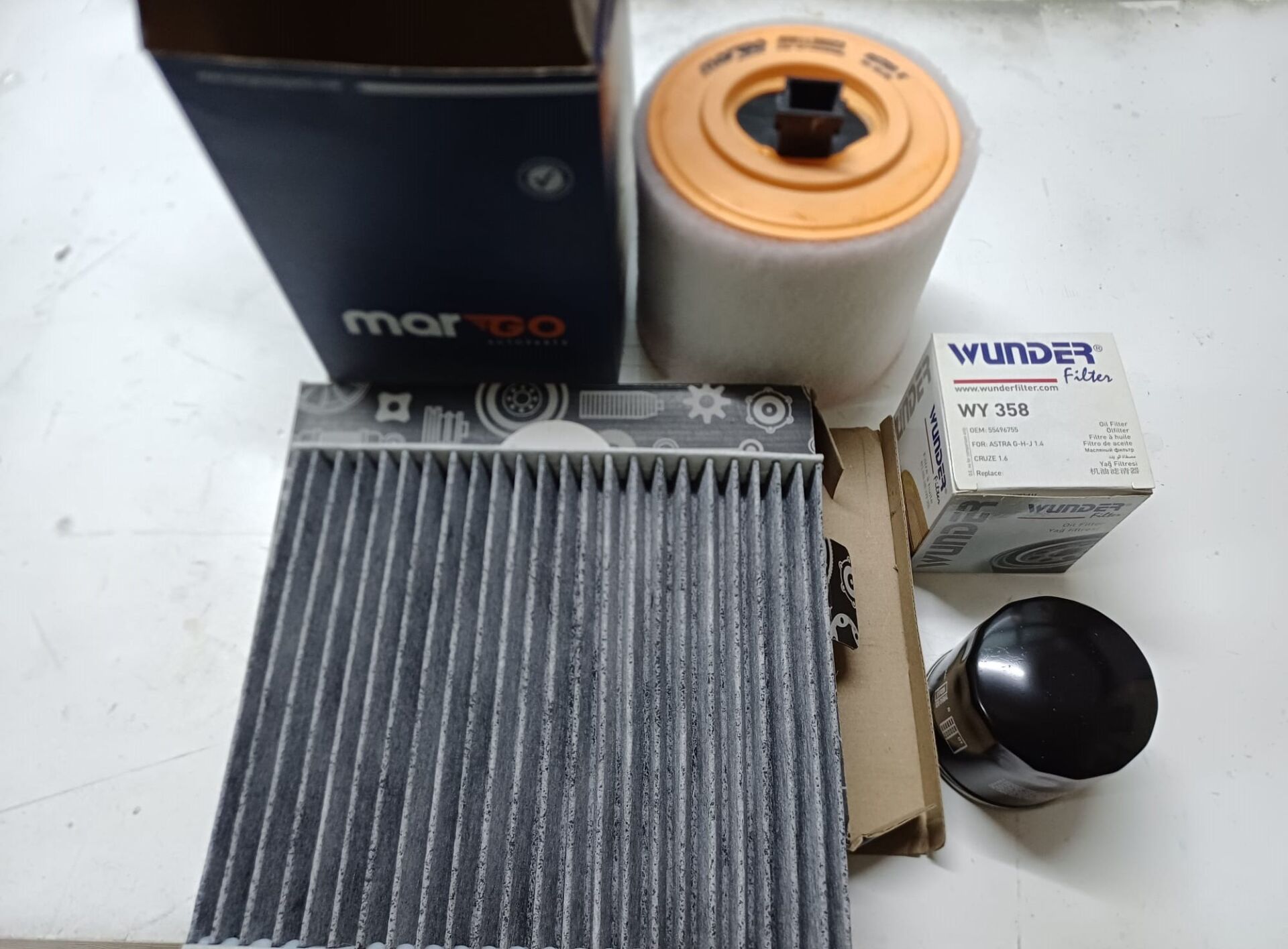 Opel Astra K Filtre Bakım Seti 1.4 Motor