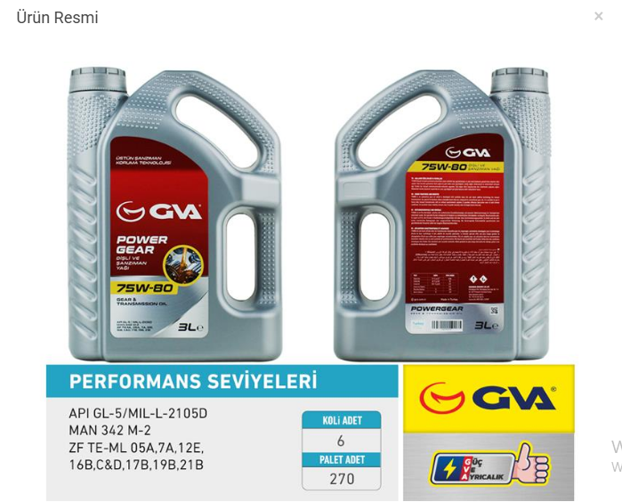 Opel Şanzıman Yağı 75W80 3LT Manuel Vites