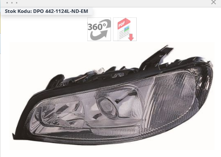 Opel Omega B Far Lambası Sol 1999-2004 DEPO Marka