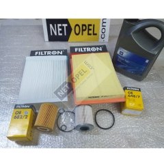 Opel Meriva A Filtre Bakım Seti Motor Yağlı 1.7 Motor FİLTRON