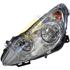 Opel Corsa D Far Lambası Sol ( Beyaz ) 2007-2010 ) DEPO Marka