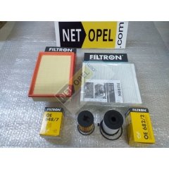 Opel Mokka Filtre Bakım Seti 1.6 Dizel FİTRON-MAN-GM
