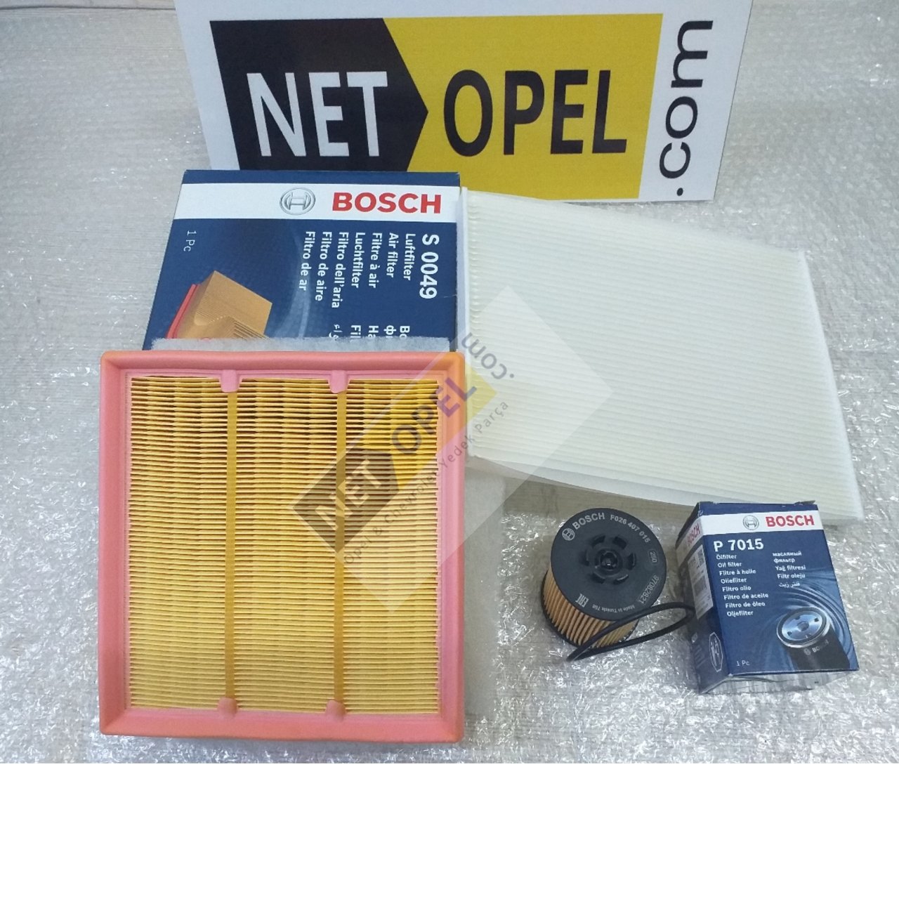 Opel Corsa D Filtre Bakım Seti 1.2 -1.4 Motorlar 2007-2010 Orjinal İçerik..