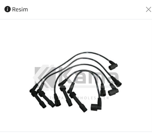 Opel Vectra A Buji Kablosu ( Lastik Uçlu ) 1.8-2.0 Motor