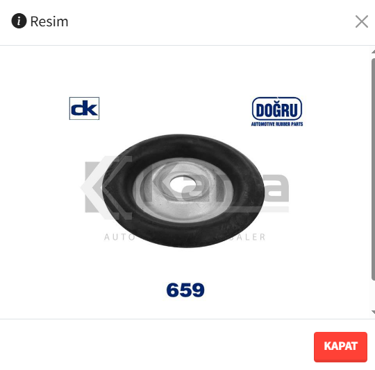 Opel Vectra A Amortisör Üst Sacı