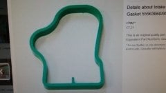 Opel Corsa E Manifold Contası ( Emme ) 1.2 - 1.4 Turbosuz Motorlar ELRING Marka Orjinal..