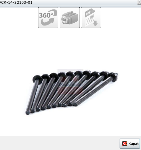 Opel Corsa B Silindir Kapak Saplama Civatası 1.6 ( Takım )