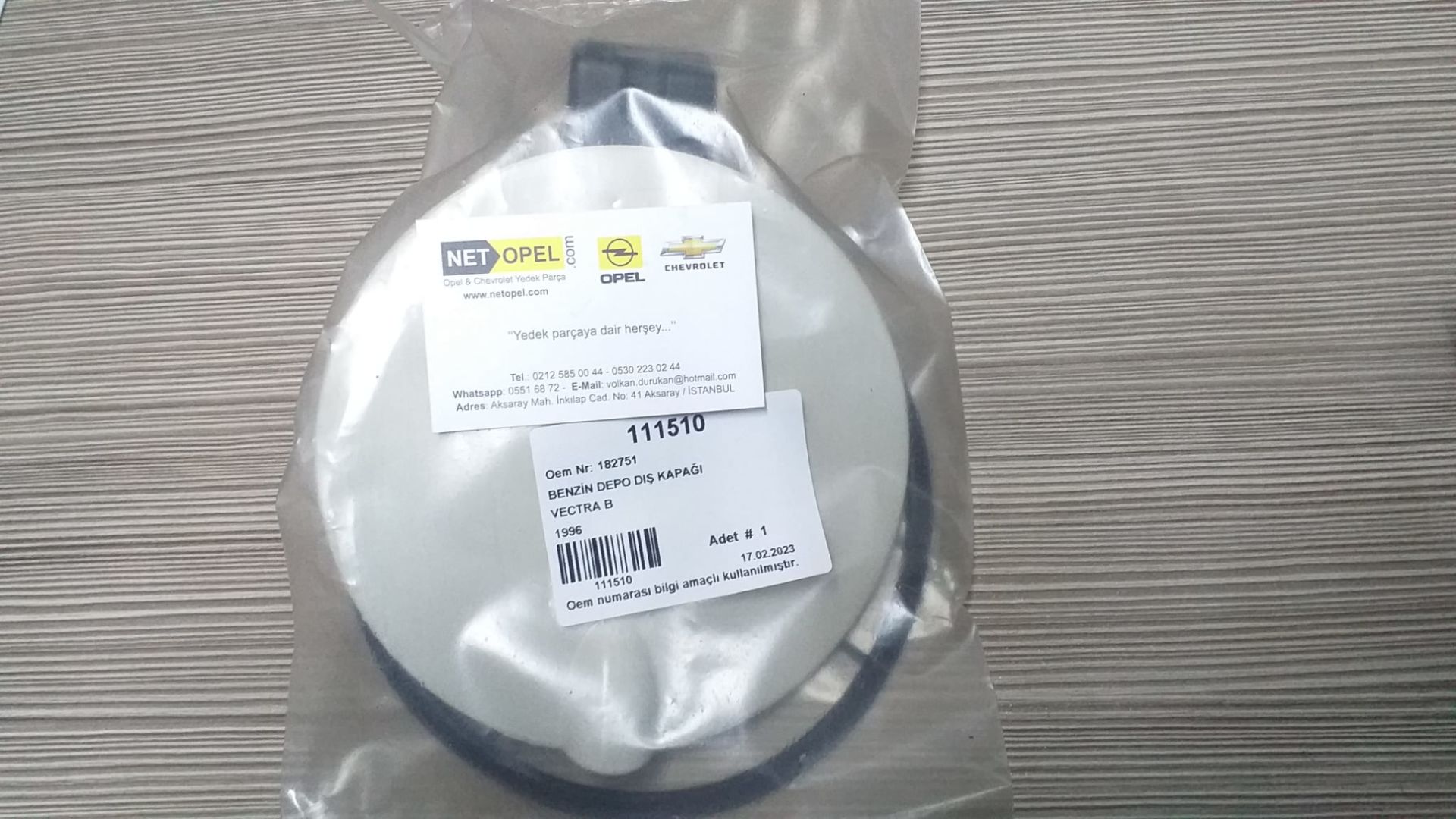 Opel Vectra B Yakıt Benzin Depo Kapağı