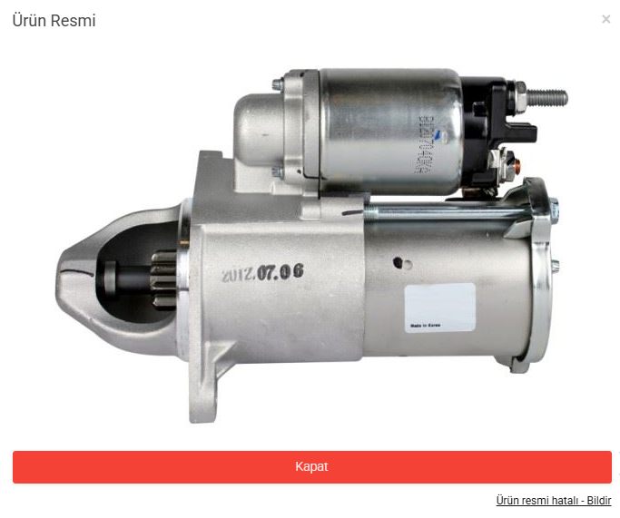 Chevrolet Cruze Marş Motoru 1.6 Motor