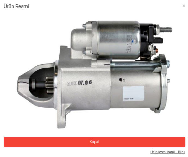 Chevrolet Cruze Marş Motoru 1.6 Motor