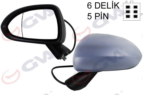 Opel Corsa D Ayna ( Komple ) Kör Noktalı Isıtmalı Sol