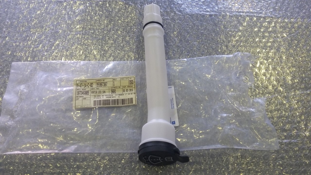 Chevrolet Aveo Silecek Su Fiskiye Deposu Dolum Borusu GM 2011>