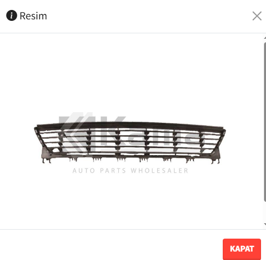 Opel Combo C Ön Tampon Orta Izgara 2004-2011