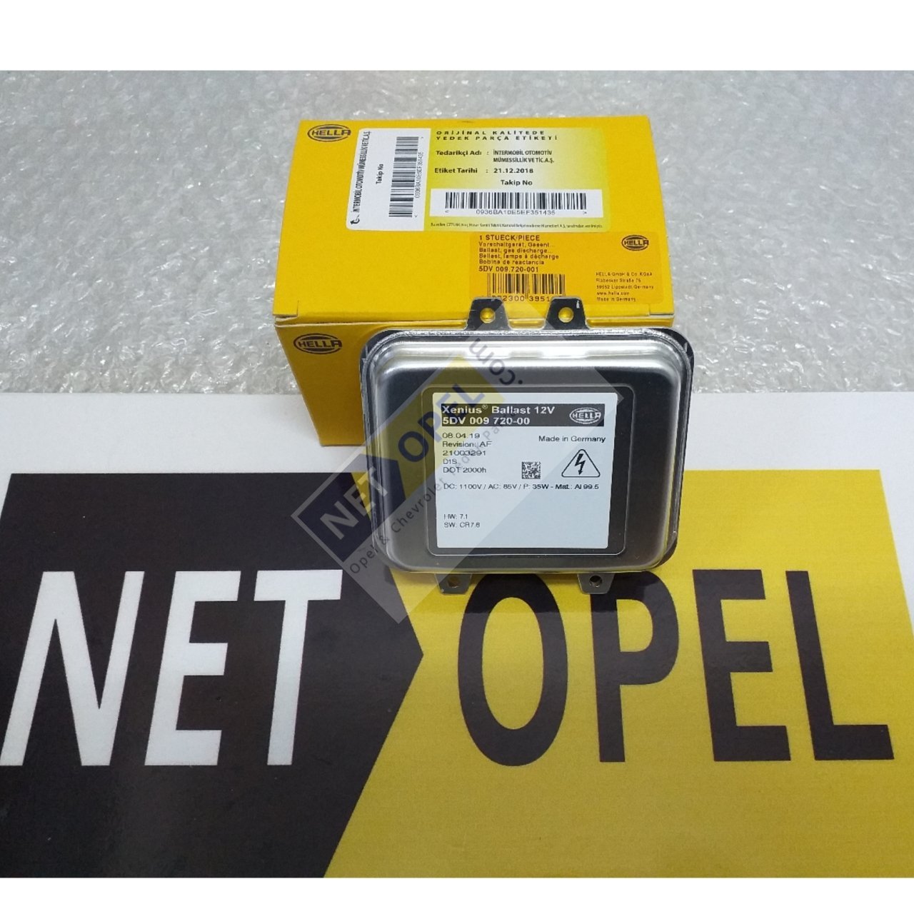 Opel Astra J Far Kontrol Beyni Xenon