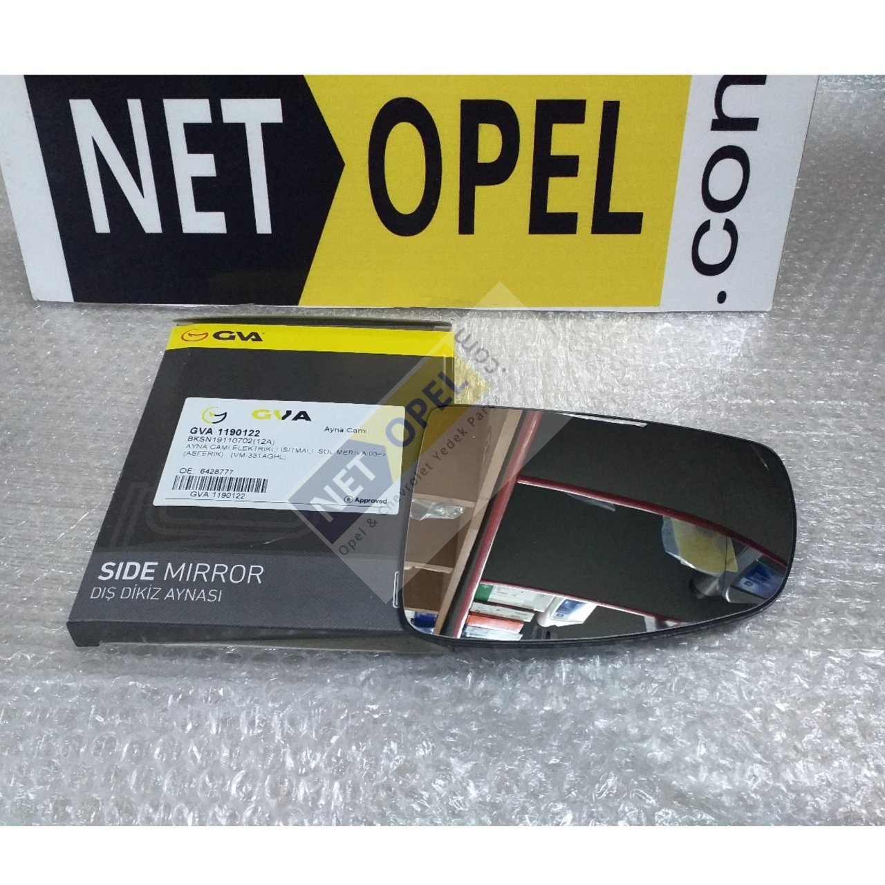 Opel Meriva A Ayna Cami Sol Elektrikli ( Kör Noktalı ) GVA Marka